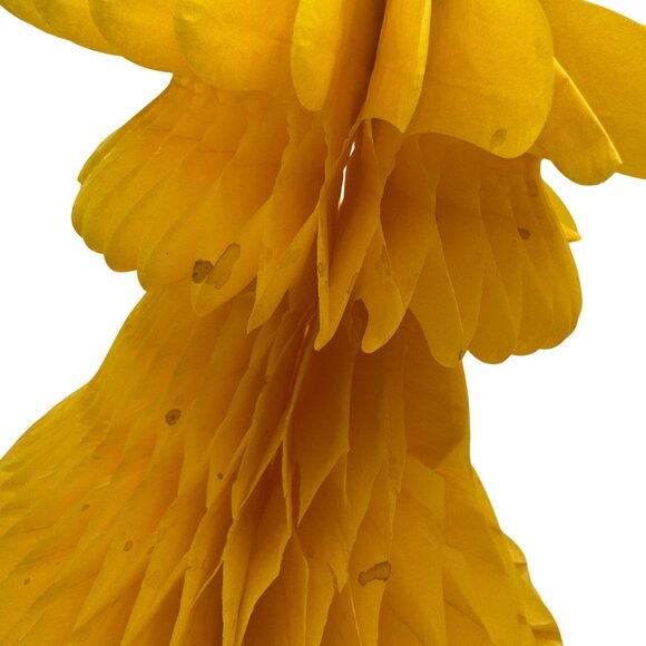 Vintage Honeycomb Paper Pumpkin & Cornstalk Decorations Fall Thanksgiving - Picture 5 of 8